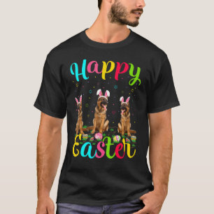 Funny Easter Egg Bunny German Shepherd Dog Happy E T-Shirt