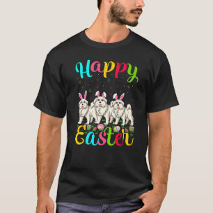 Funny Easter Egg Bunny Great Pyrenees Dog Happy Ea T-Shirt