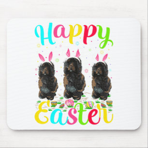 Funny Easter Egg Bunny Portuguese Water Dog Happy Mouse Mat