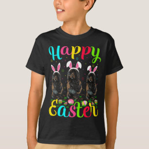 Funny Easter Egg Bunny Portuguese Water Dog Happy  T-Shirt