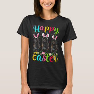 Funny Easter Egg Bunny Portuguese Water Dog Happy  T-Shirt