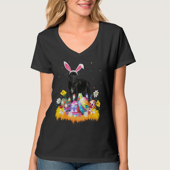 Funny Easter Egg  Cane Corso Dog Easter Sunday T-Shirt (Front)