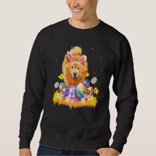 Funny Easter Egg Chow Chow Dog Easter Sunday Sweatshirt
