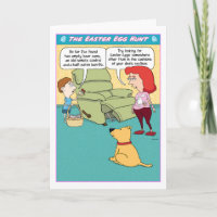 Funny Easter Egg Hunt Card
