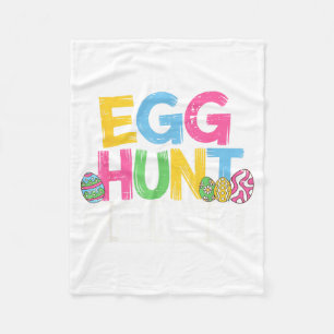 Funny Easter Egg Hunt Supervisor Shirt Mum Dad Men Fleece Blanket