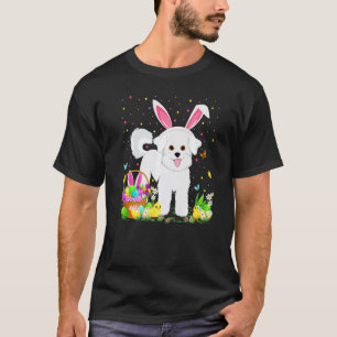 Funny Easter Egg Hunting Bichon Frise Dog Easter S T-Shirt