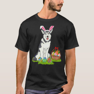 Funny Easter Egg Hunting Bunny Labrador Retriever  T-Shirt