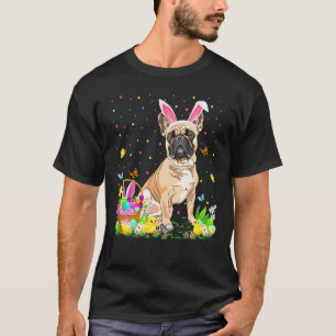 Funny Easter Egg Hunting French Bulldog Easter Sun T-Shirt