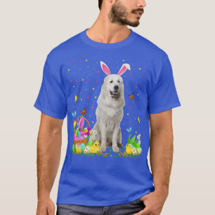 Funny Easter Egg Hunting Great Pyrenees Dog Easter T-Shirt