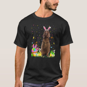 Funny Easter Egg Hunting Irish Setter Dog Easter S T-Shirt