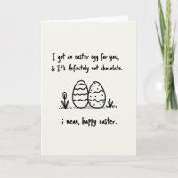 Funny Easter Egg Joke Card