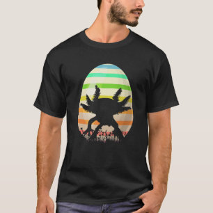 Funny Easter Egg Lover Vintage Style Axolotl Easte T-Shirt
