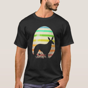 Funny Easter Egg Lover Vintage Style Borzoi Dog Ea T-Shirt
