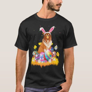 Funny Easter Egg   Shetland Sheepdog Easter Sunday T-Shirt