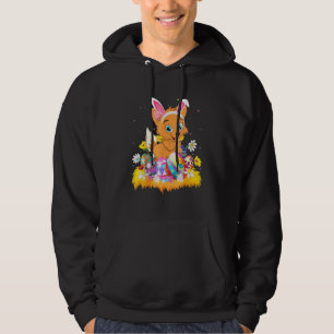 Funny Easter Egg Welsh Corgi Dog Easter Sunday Hoodie