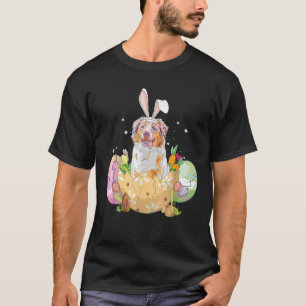 Funny Easter Eggs Australian Shepherd Bunny Dog Lo T-Shirt