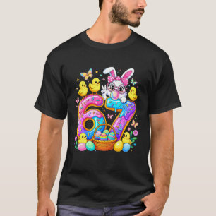 Funny Easter Eggs Bunny Six Seven 67 Memes 6 7 Tod T-Shirt