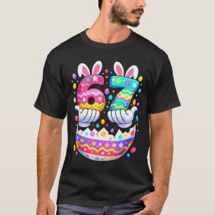 Funny Easter Eggs Six Seven 67 Bunny 67 Meme Boys T-Shirt