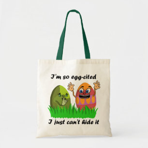 Funny Easter Eggs Tote Bag