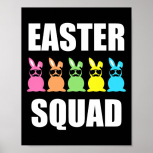 Funny Easter Family Matching Outfit Design Easter Poster