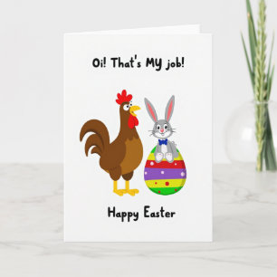 Funny Easter Friends Job Card