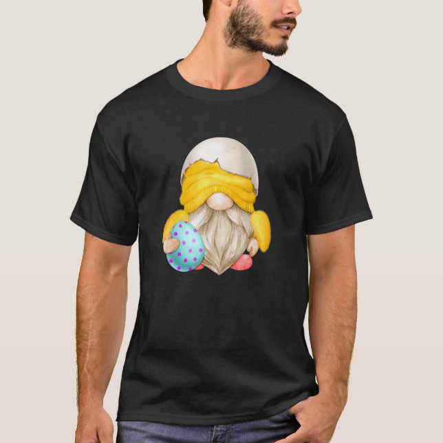 Funny Easter Gnome Grandpa For Chicken Dad And Eas T-Shirt (Front)