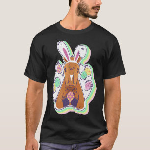Funny Easter Horse with Bunny Ears Kids Easter Can T-Shirt
