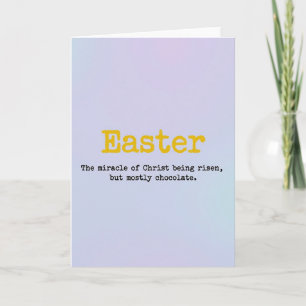 Funny Easter Miracle Card