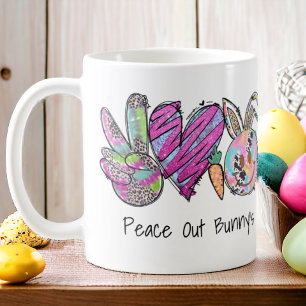 Funny Easter Peace Graffiti Coffee Mug