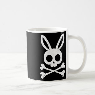 Funny Easter Pirate Jolly Roger Bunny Skull Rabbit Coffee Mug