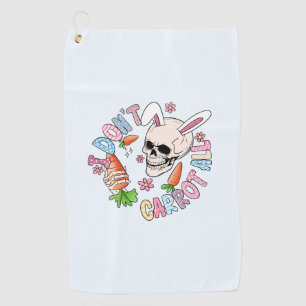 Funny Easter Skull Golf Towel