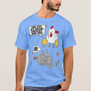 Funny Easter Sunday Dress Bunny Chocolate Costume  T-Shirt