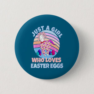 Funny Easter Unicorn Bunny Egg Happy 6 Cm Round Badge