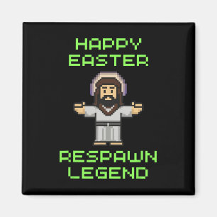Funny Easter Video Game Jesus - Respawn Legend - V Magnet