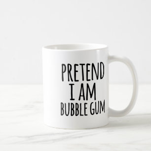 Funny Easy Lazy Halloween Pretend I Am Bubble Gum  Coffee Mug