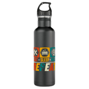 Funny Eat Sleep Dolls Repeat 710 Ml Water Bottle