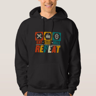 Funny Eat Sleep Dolls Repeat Hoodie