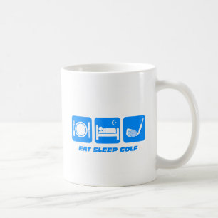 Funny eat sleep golf coffee mug
