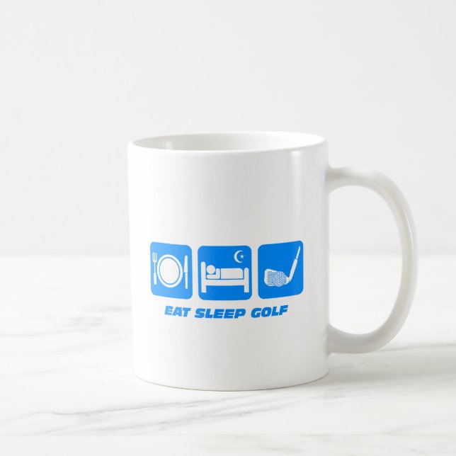 Funny eat sleep golf coffee mug (Right)