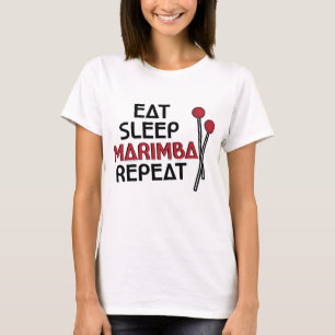 Funny Eat Sleep Marimba Repeat T-shirt Marimba
