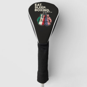Funny Eat Sleep Repeat Boxing Golf Head Cover