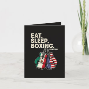 Funny Eat Sleep Repeat Boxing Holiday Card