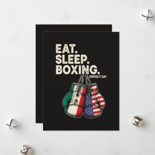 Funny Eat Sleep Repeat Boxing Holiday Card