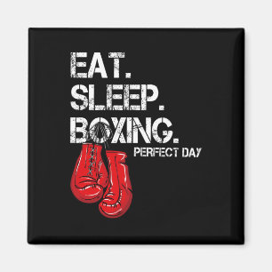 Funny Eat. Sleep. Repeat. Boxing Lover Perfect Day Magnet