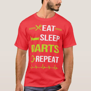 Funny Eat Sleep Repeat Darts T-Shirt