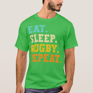 Funny Eat Sleep Rugby Repeat Sport Rugby Lover 2 T-Shirt