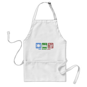funny eat sleep sax standard apron