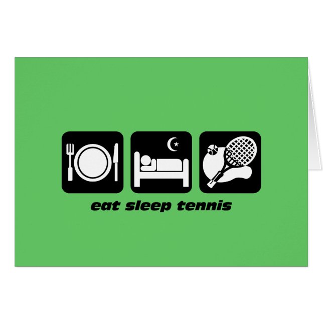 funny eat sleep tennis (Front Horizontal)