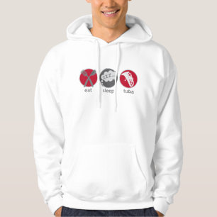 Funny Eat Sleep Tuba Music Hoodie