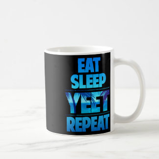 Funny Eat Sleep Yeet Repeat Vintage Coffee Mug